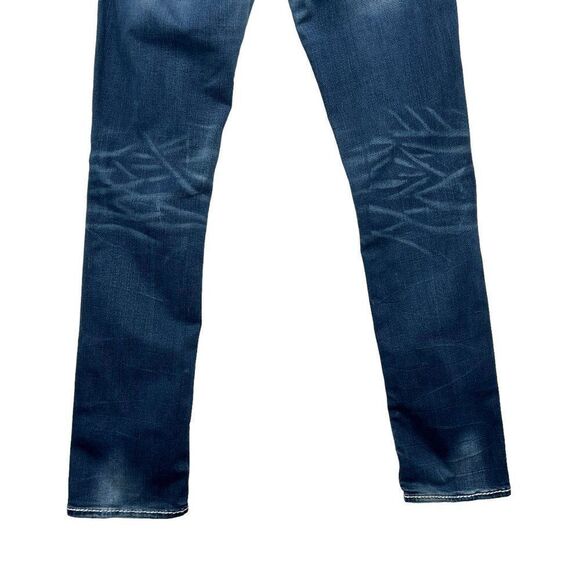 Rock Revival Avery Jeans Women's Size 27 Blue Straight Stretch Embroidered Denim - Picture 3 of 8